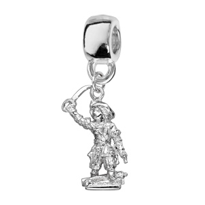 Charms en argent rhodié figure \