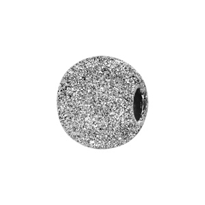 Charms Thabora en argent rhodi boule granite - Vue 1