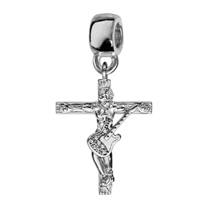 CHARMS THABORA CHARMS SUSPENDU PETITE FILLE OXYDES DE ZIRCONIUM - ARGENT  RHODIÉ