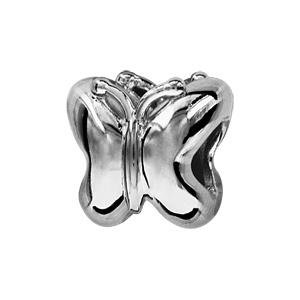 Charms Thabora en argent rhodié papillon - Vue 1