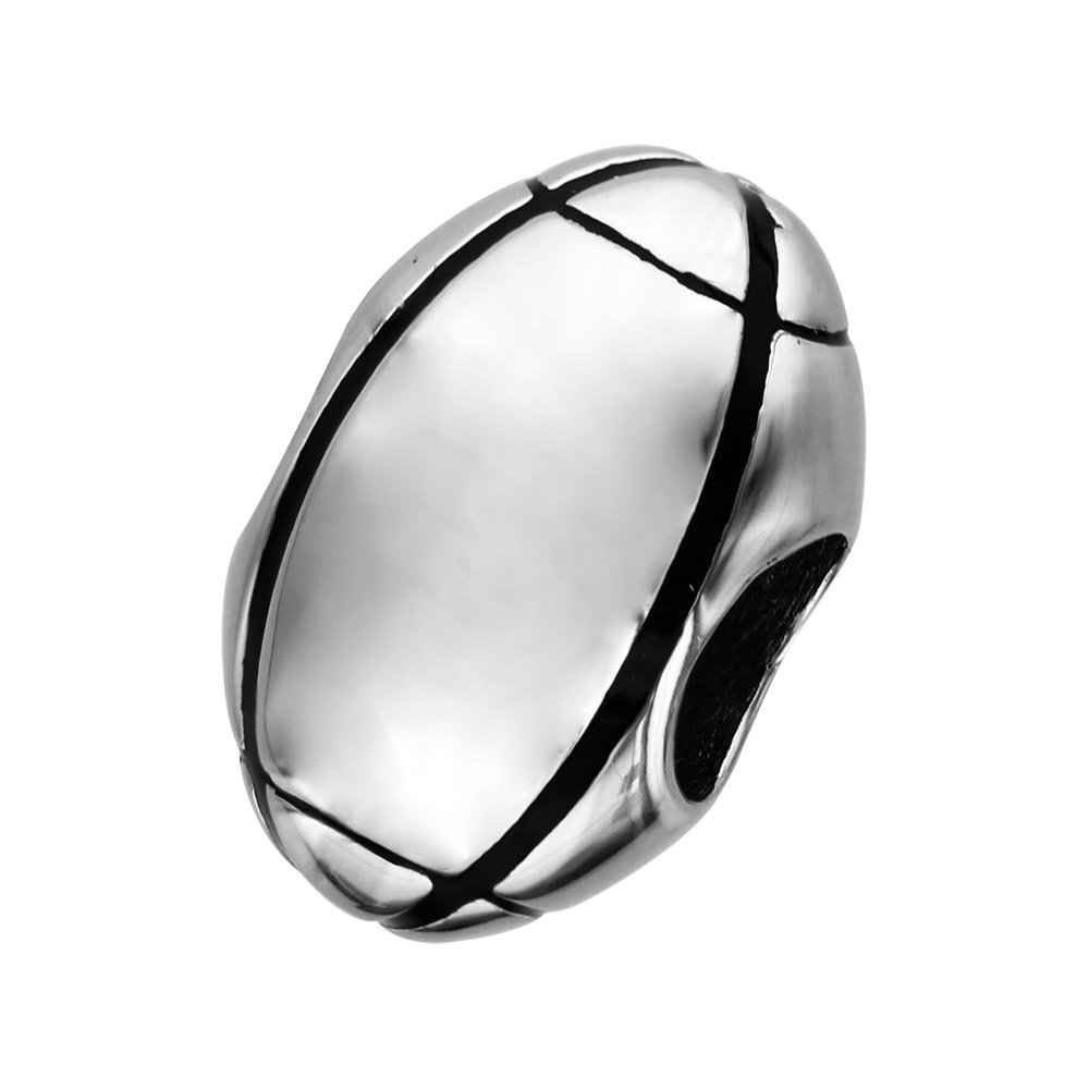 Charms Thabora grand mod�le pour homme en acier ballon de rugby patin� - Vue 1