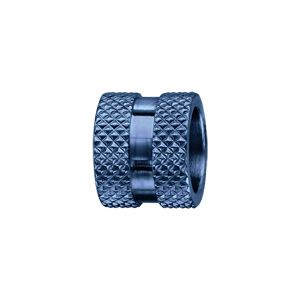 Charms Thabora grand modle pour homme en acier et PVD bleu motif diamant sur les bords et bande lisse au milieu - Vue 1