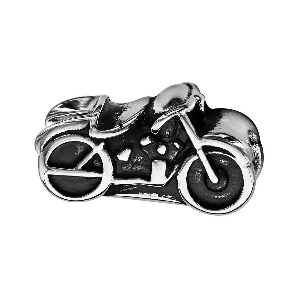 Charms Thabora grand mod�le pour homme en acier moto patin�e - Vue 1