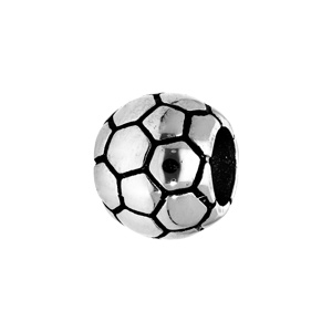 Charms Thabora mdium en acier ballon de foot - Vue 1