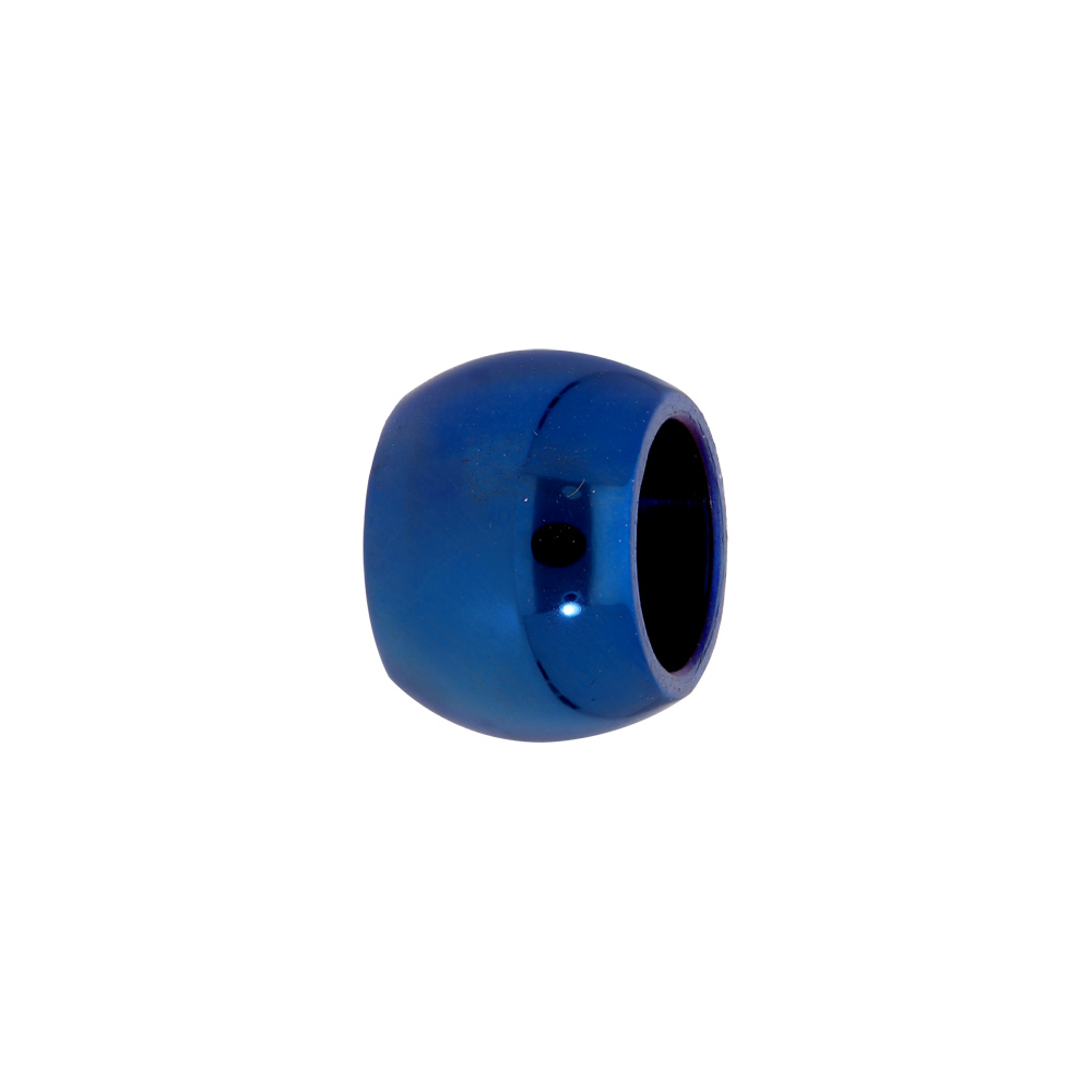 Charms Thabora m�dium en acier lisse PVD bleu - Vue 1