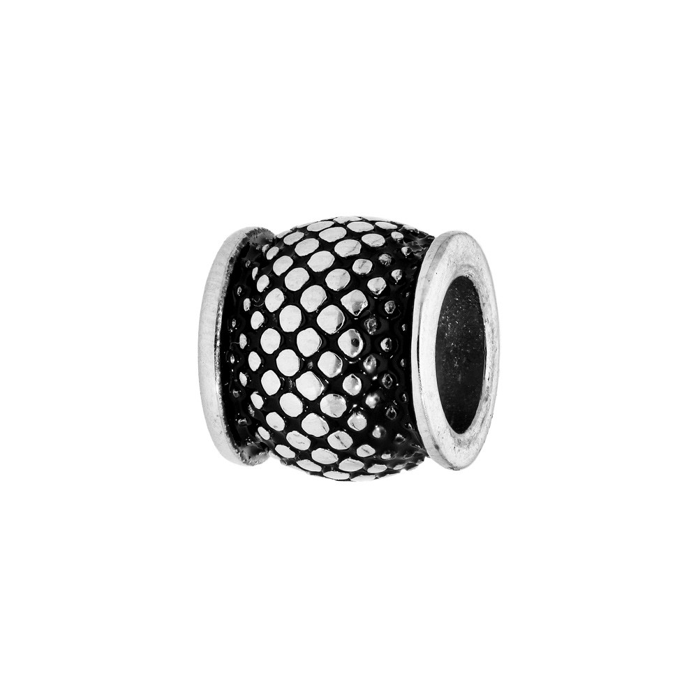 Charms Thabora m�dium en acier tube avec picot patin� - Vue 1