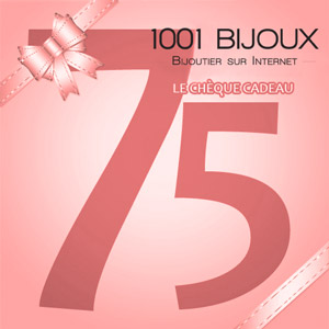 Chque Cadeau 1001 Bijoux - 75€ - Vue 1