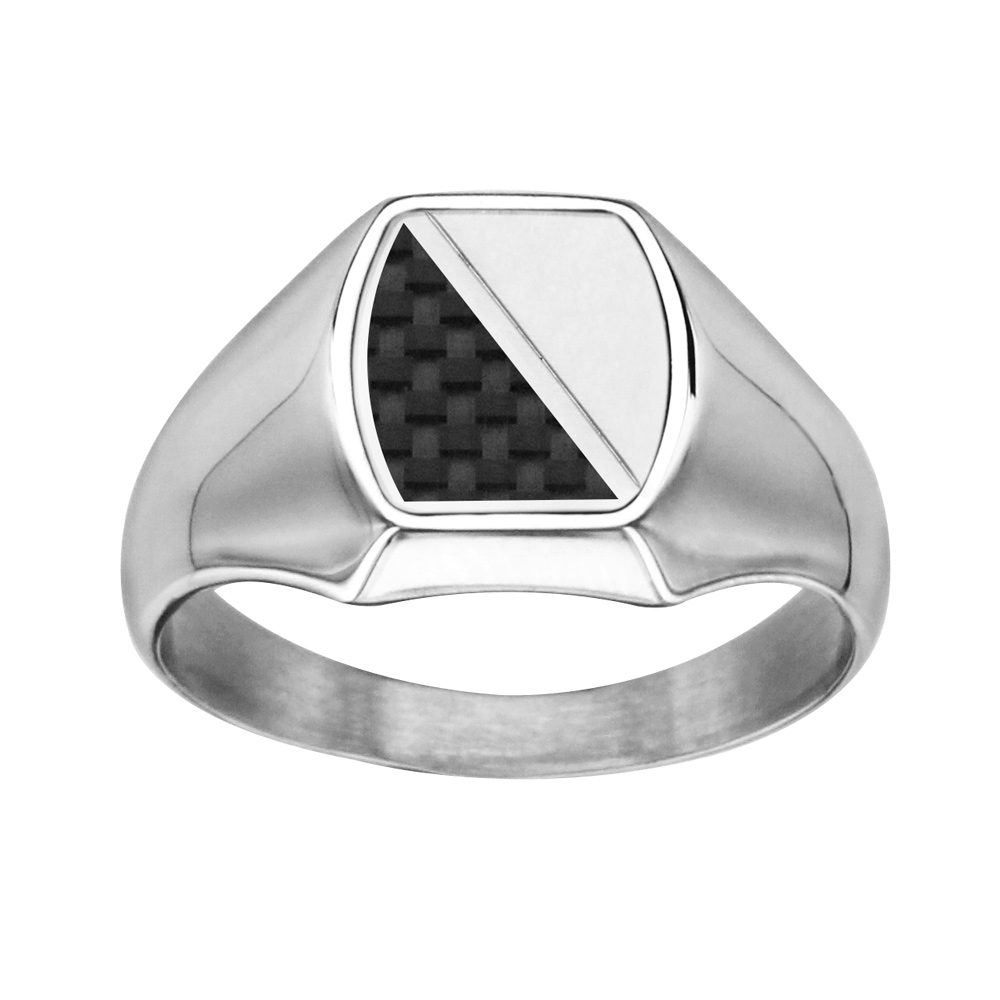 Chevali�re en acier plateau grand tonneau avec carbone - Vue 1