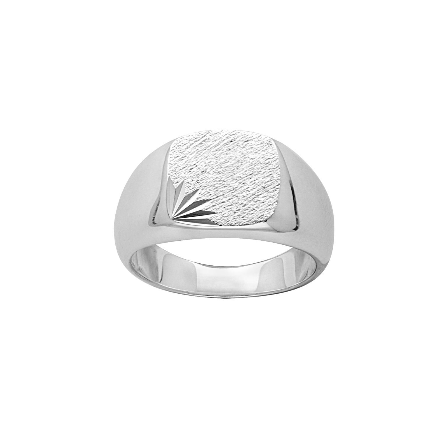 Bague Chevalière En Argent - Taille 59, Neuf Sans Emballage, Bijou Homme/femme