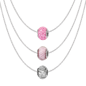 Collier Charms Thabora cration Rose fruit - Vue 1