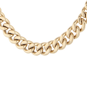 Collier doré maille gourmette 40+5cm - Vue 1