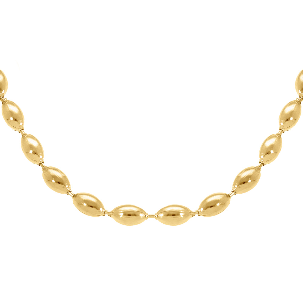 Collier en acier dor  - 45+5cm - Vue 1