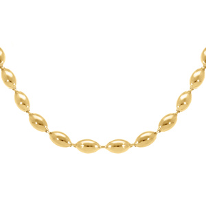Collier en acier doré - 45+5cm - Vue 1