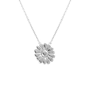 Collier en acier fleur 16mm - 40+4cm - Vue 1