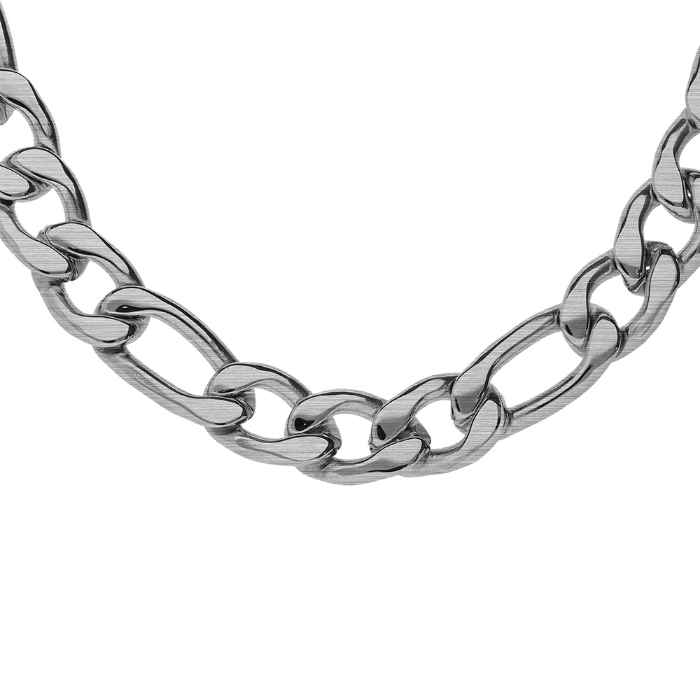 Collier en acier satin� 1+3 11mm  - 60cm - Vue 1