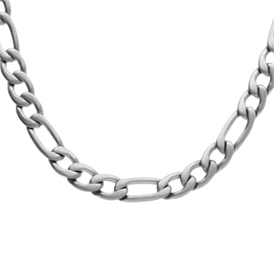 Collier en acier satiné 1+3 6mm - 50cm - Vue 1