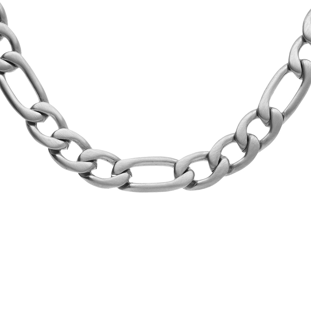 Collier en acier satin 1+3 7mm - 50cm - Vue 1