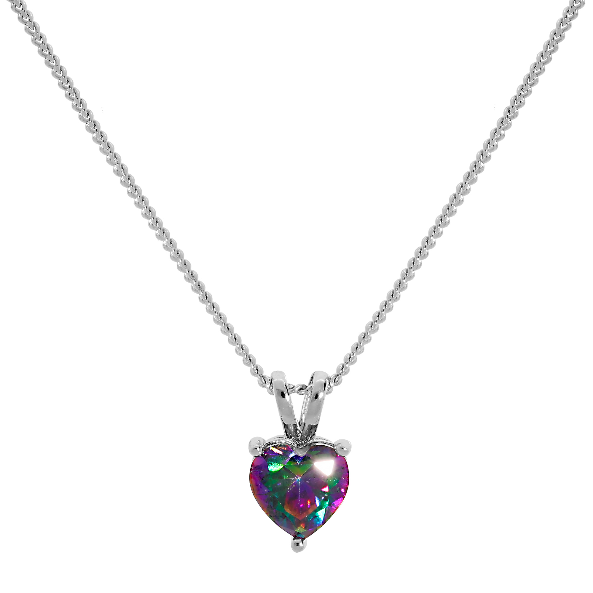 Collier Pendentif Cœur Turquoise Sur Chaîne Argent 925 Plaqué Or – Artisanal