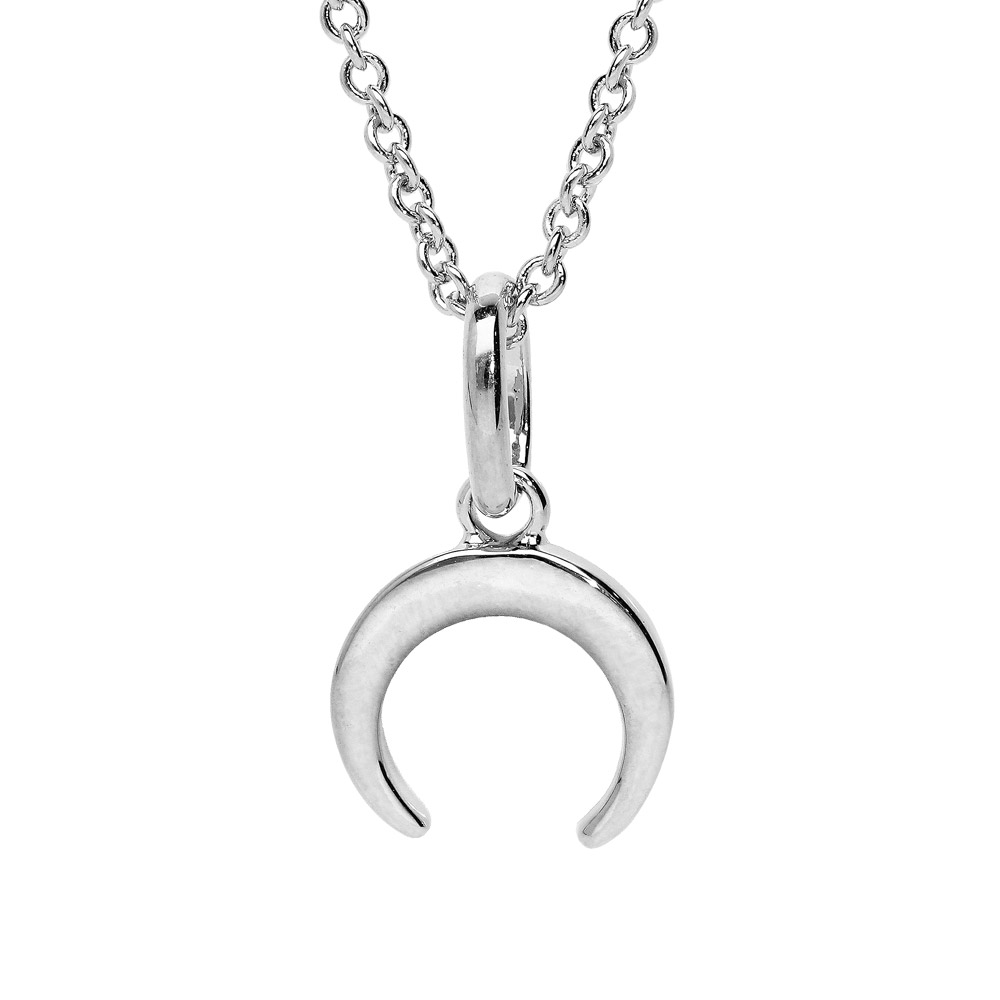 Collier Ras De Cou Lolo Yaya Avec Pendentif Lune En Acier - Neuf Sans Emballage