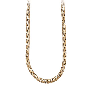 Collier en vermeil maille palmier - 40cm - Vue 1