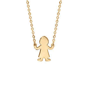 Collier en vermeil passive garcon 40+4cm