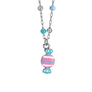 Boucles doreille enfant argent rhodi/é bonbon roses 1001 Bijoux