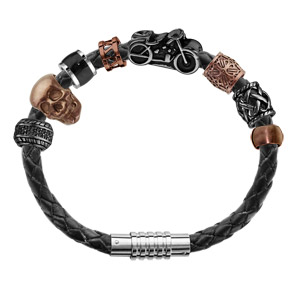 Composition bracelet Charms Thabora pour Homme acier baroudeur - Vue 1