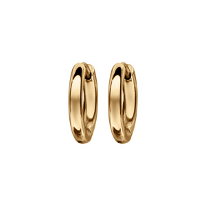 Crole en acier dor fil rond 3mm articule - diamtre ext 12mm - Vue 1