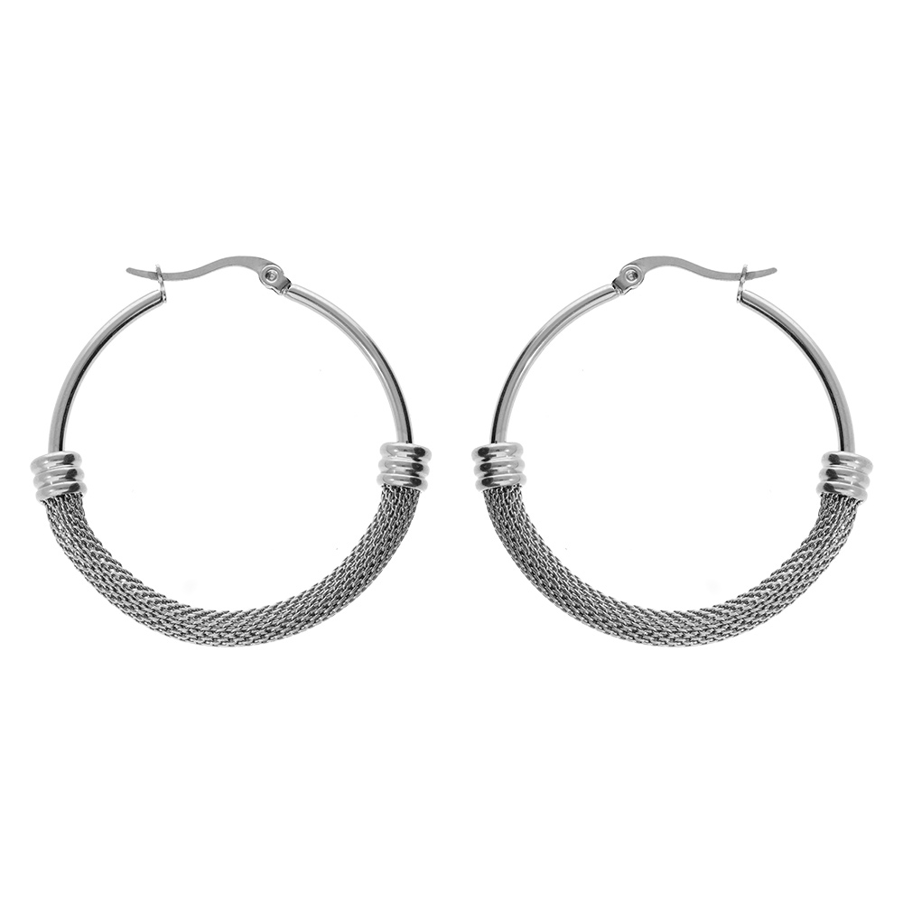 Croles acier cotte de maille 40mm - Vue 1