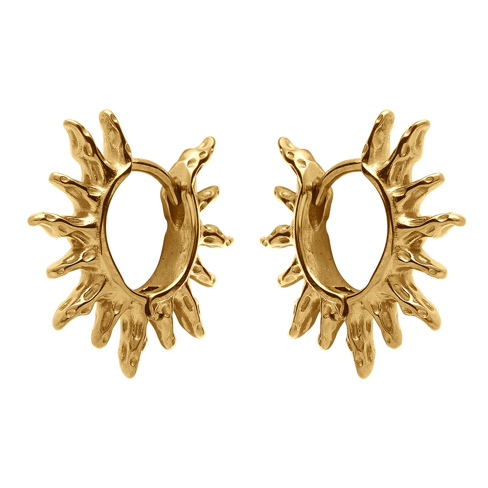 Cr�oles  articul�es en acier dor� SOLEIL - Vue 1