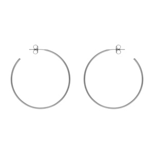Créoles en acier 37mm - Vue 1