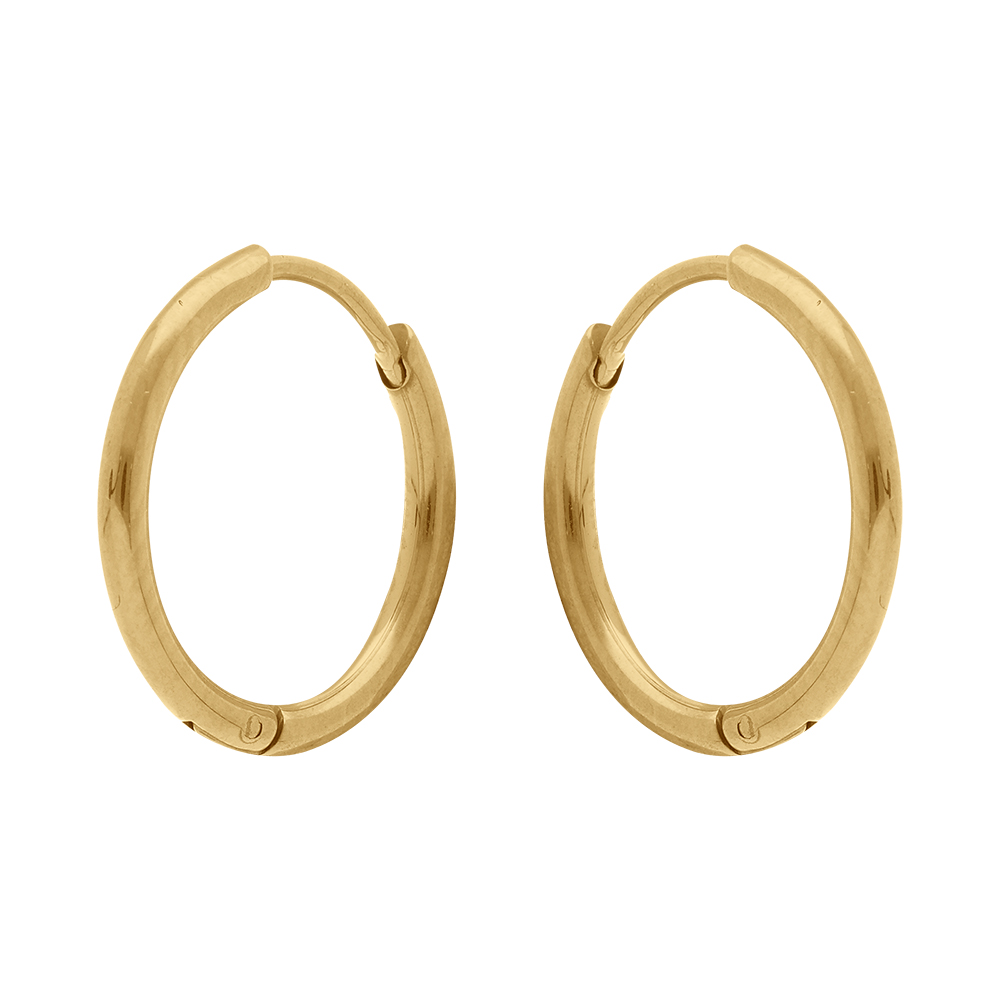 Cr�oles en acier dor� articul�e - 12mm - Vue 1