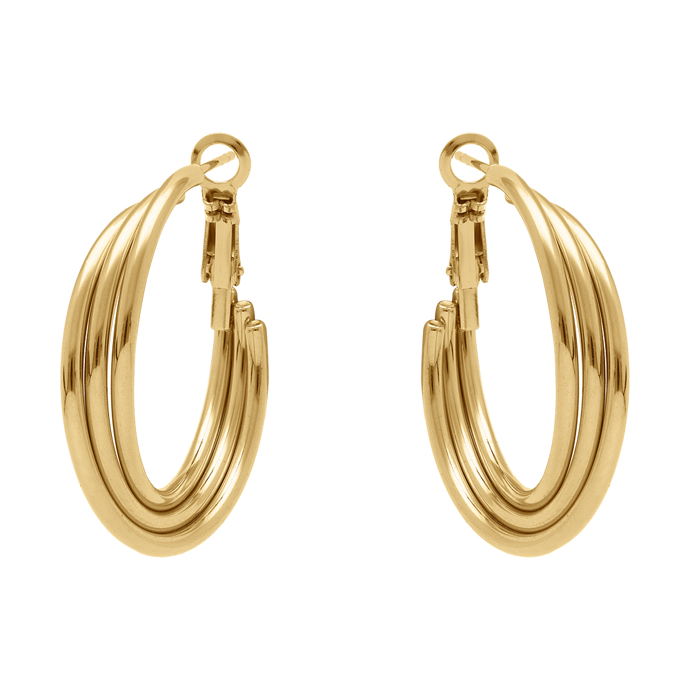 Croles en acier dor 3 fils - 30mm - Vue 1