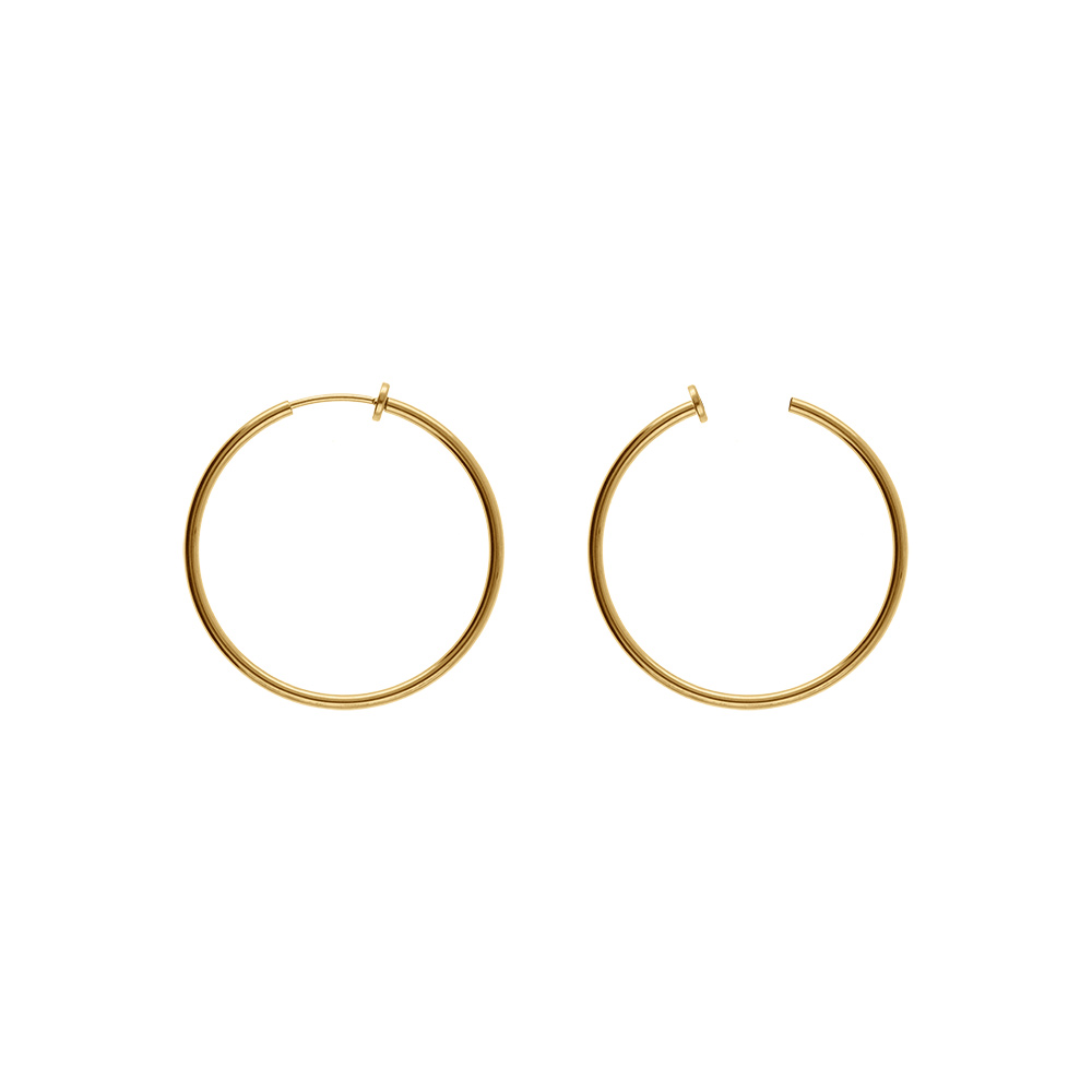 Croles en acier dor tube 37mm systeme clip et ressort - Vue 1