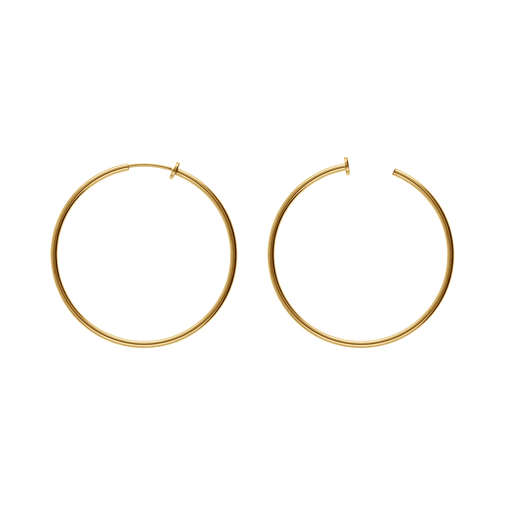 Croles en acier dor tube 47mm systeme clip et ressort - Vue 1