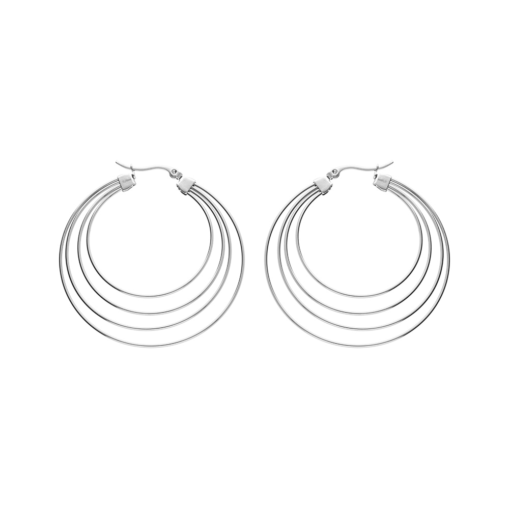 Cr�oles en acier 4 fils grand mod�le 50mm - Vue 1