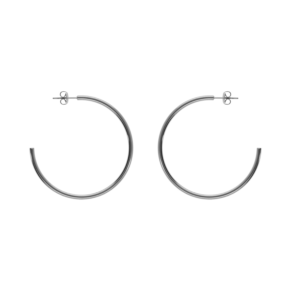 Croles en acier massif fil 2.5mm diamtre 50mm - Vue 1