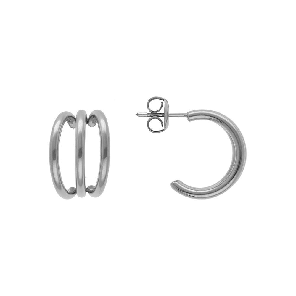 Croles en acier trois rangs largeur 10 x hauteur 17mm - Vue 1