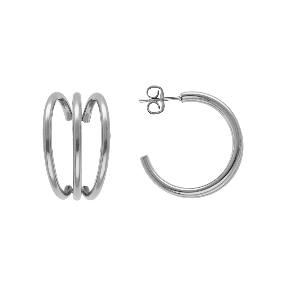 Croles en acier trois rangs largeur 15mm x hauteur 25mm - Vue 1