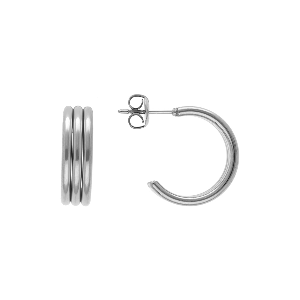 Croles en acier trois tubes largeur 6mm x 20mm hauteur - Vue 1