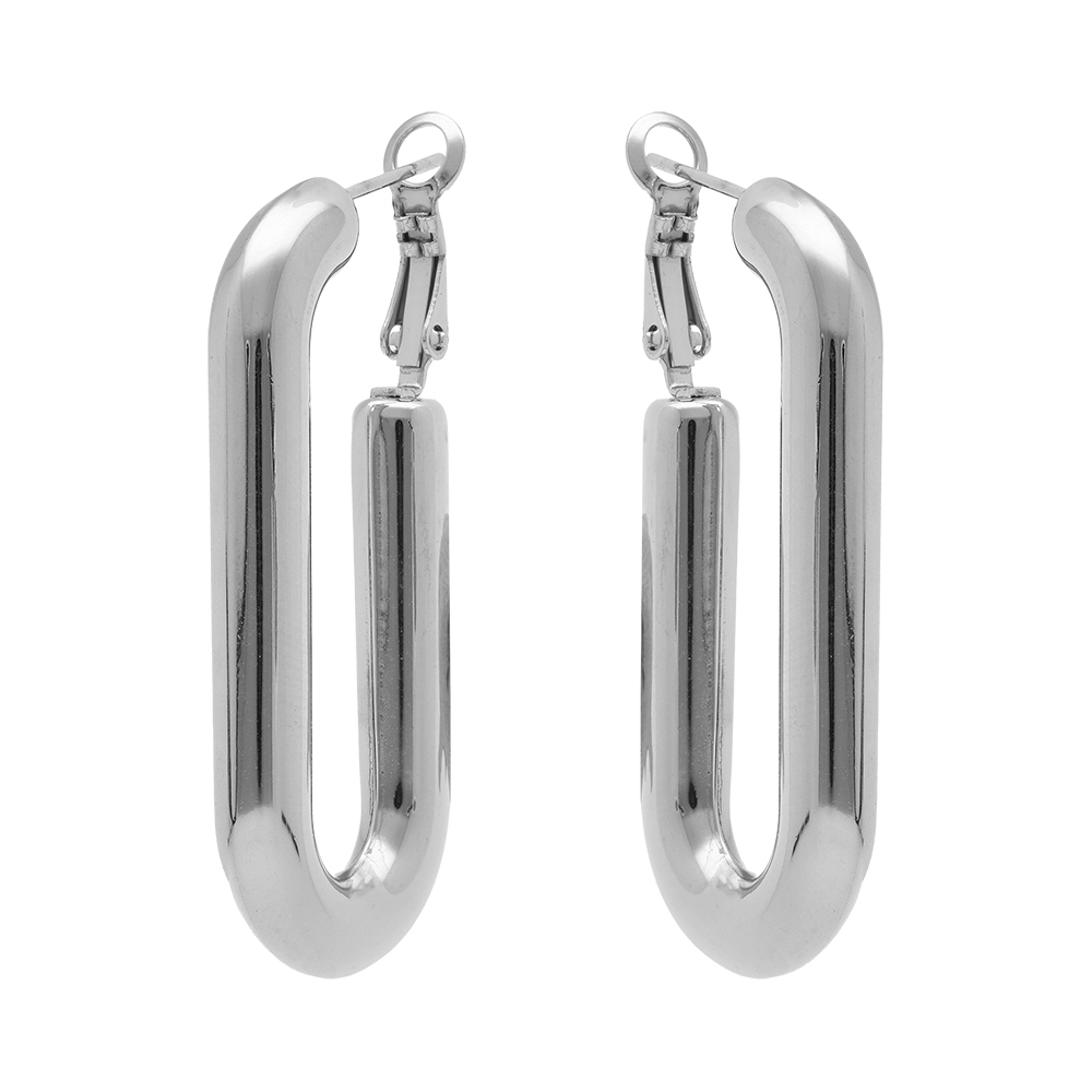 Cr�oles tige en acier tube rectangulaire - 43mm - Vue 1