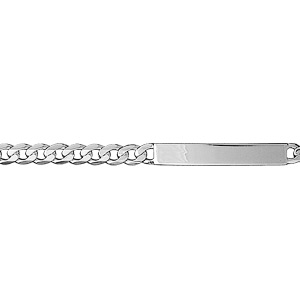 Gourmette en argent maille Hawa largeur 5mm et longueur 18cm - Vue 1