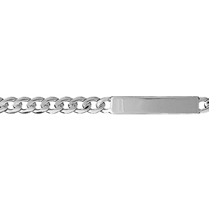 Gourmette en argent maille Hawa largeur 7mm et longueur 20cm - Vue 1