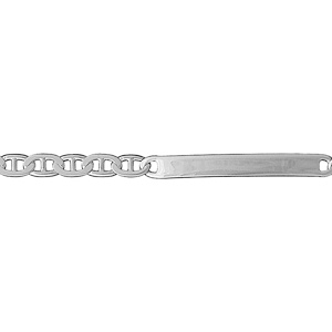 Gourmette en argent maille marine largeur 4mm et longueur 18cm - Vue 1