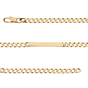 Gourmette en vermeil prestige 4mm - 18cm - Vue 1
