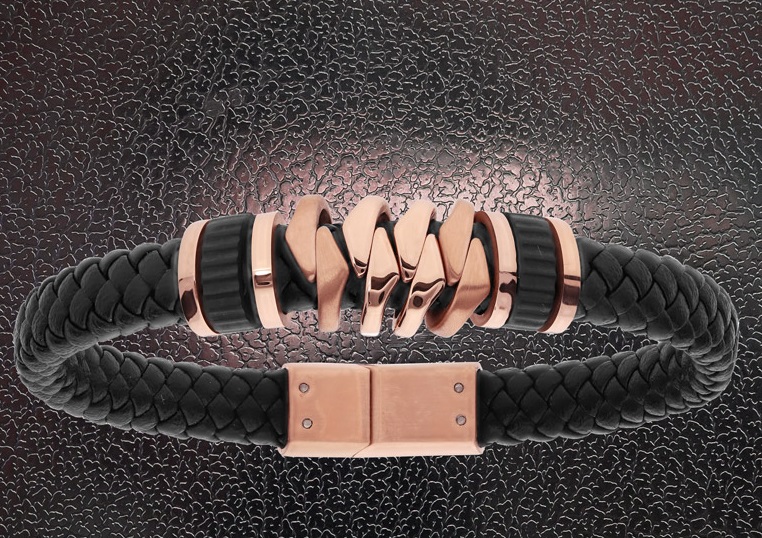 Bracelet homme cuir et Mousqueton argent Côté Mecs - Vente en ligne de  bijoux pour homme