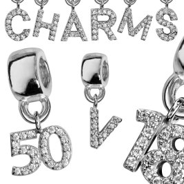 Charms Argent Lettres / ge