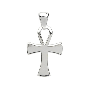 Pendentif croix gyptienne Ankh en argent grand modle - Vue 1