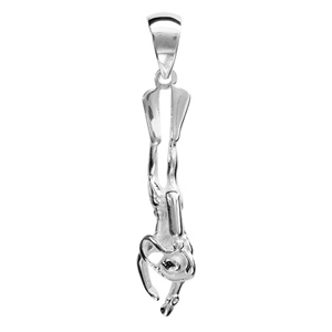Pendentif en argent plongeur - Vue 1