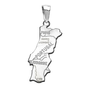 Pendentif argent rhodi/é main porte bonheur italien 1001 Bijoux